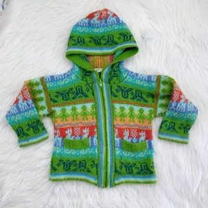 Vintage Alpaca Hoodie Sweater